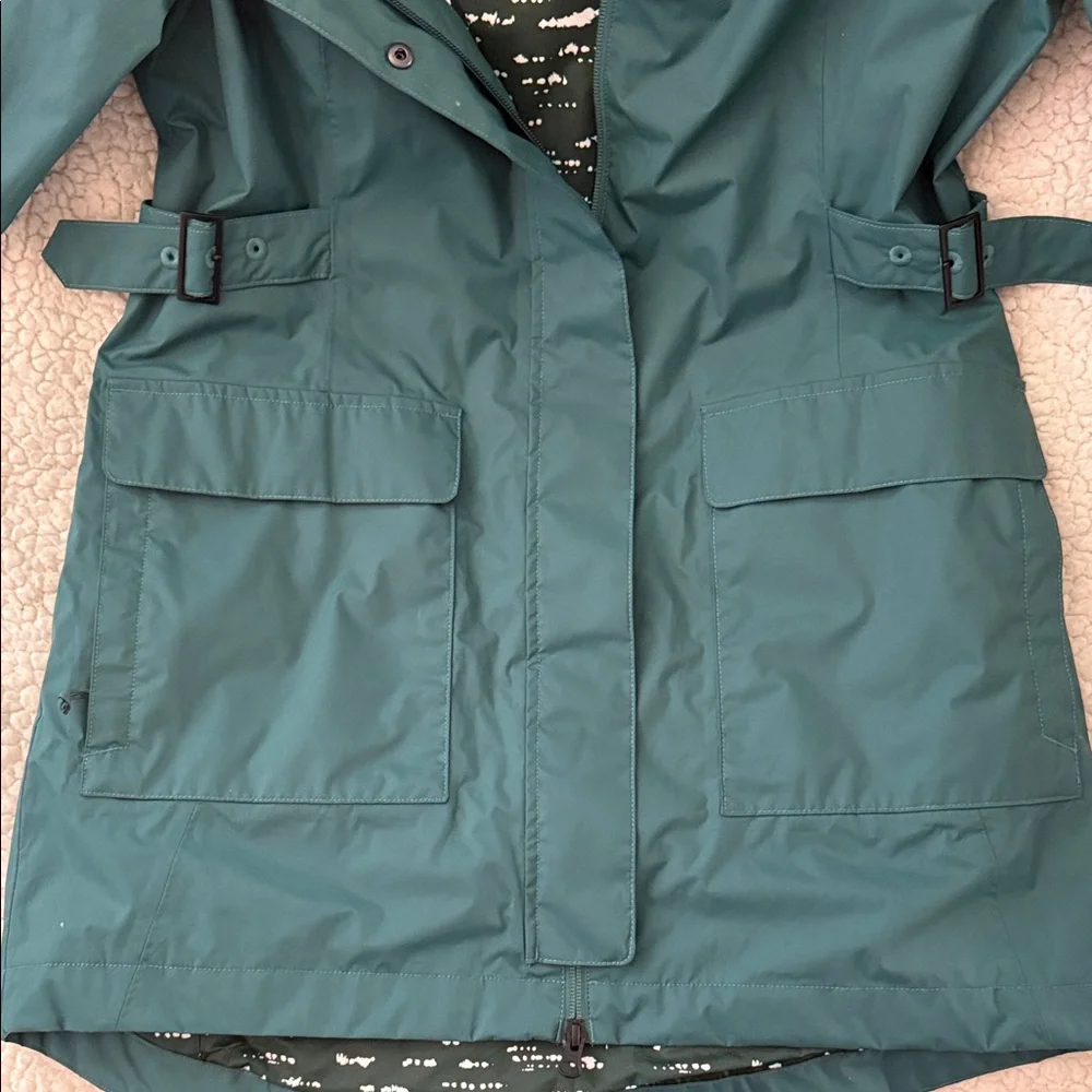 The North Face Women's Dark Teal Trench Rain Jacket - Picture 4 of 5
